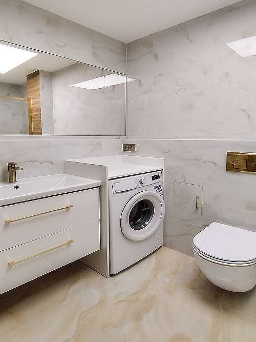 Apartments Improvement, projektowanie wnętrz Warszawa Ursynów - projekt łazienki Warszawa Praga Północ